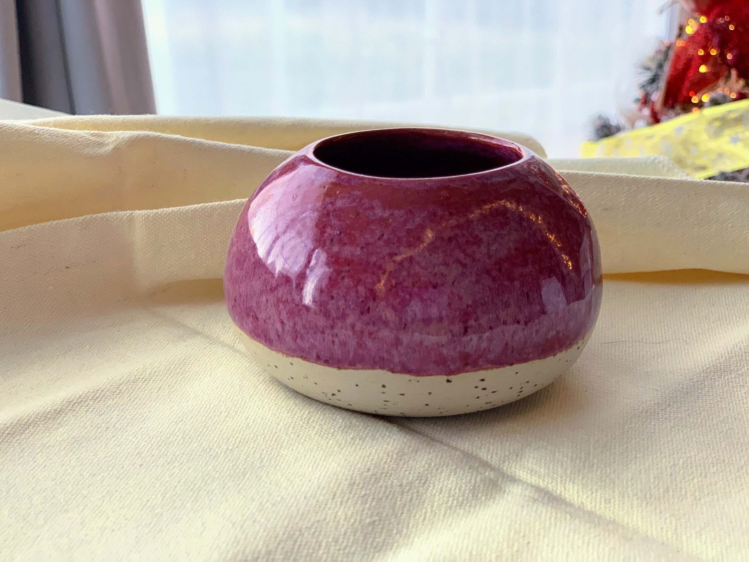 Mini jarrón para pequeñas flores secas ROSA - 4