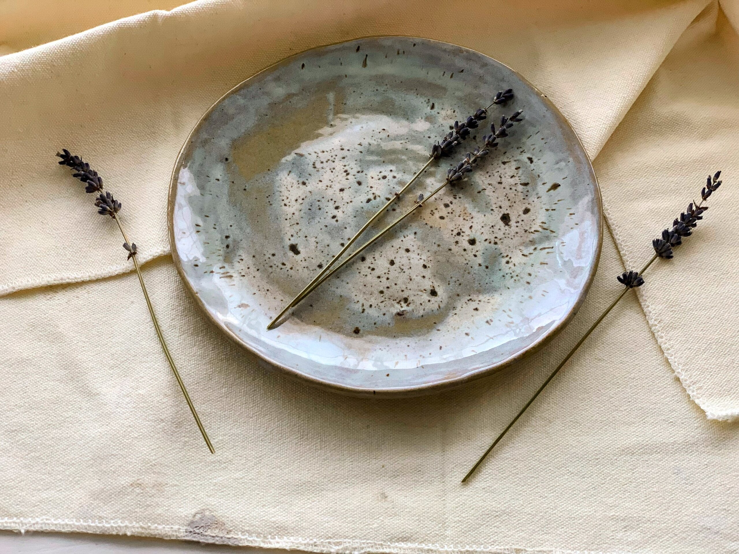 Juego de 3 platos de postre ICE BLUE - 7