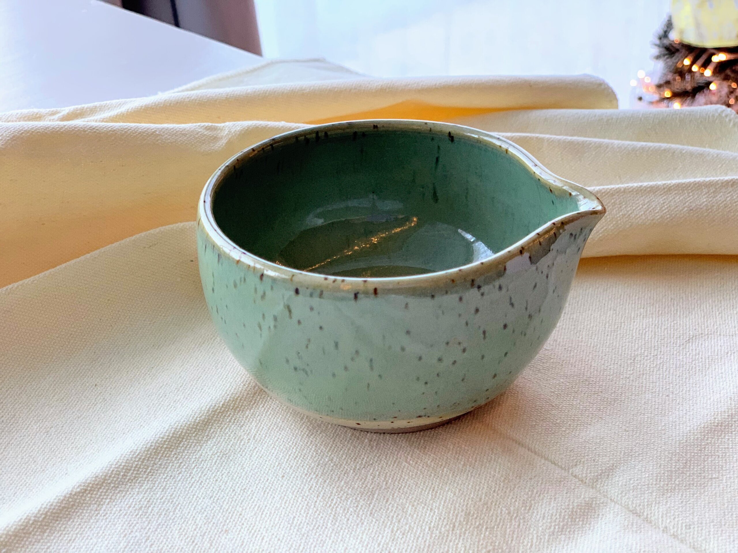 Jarrita para té matcha moteada - 3