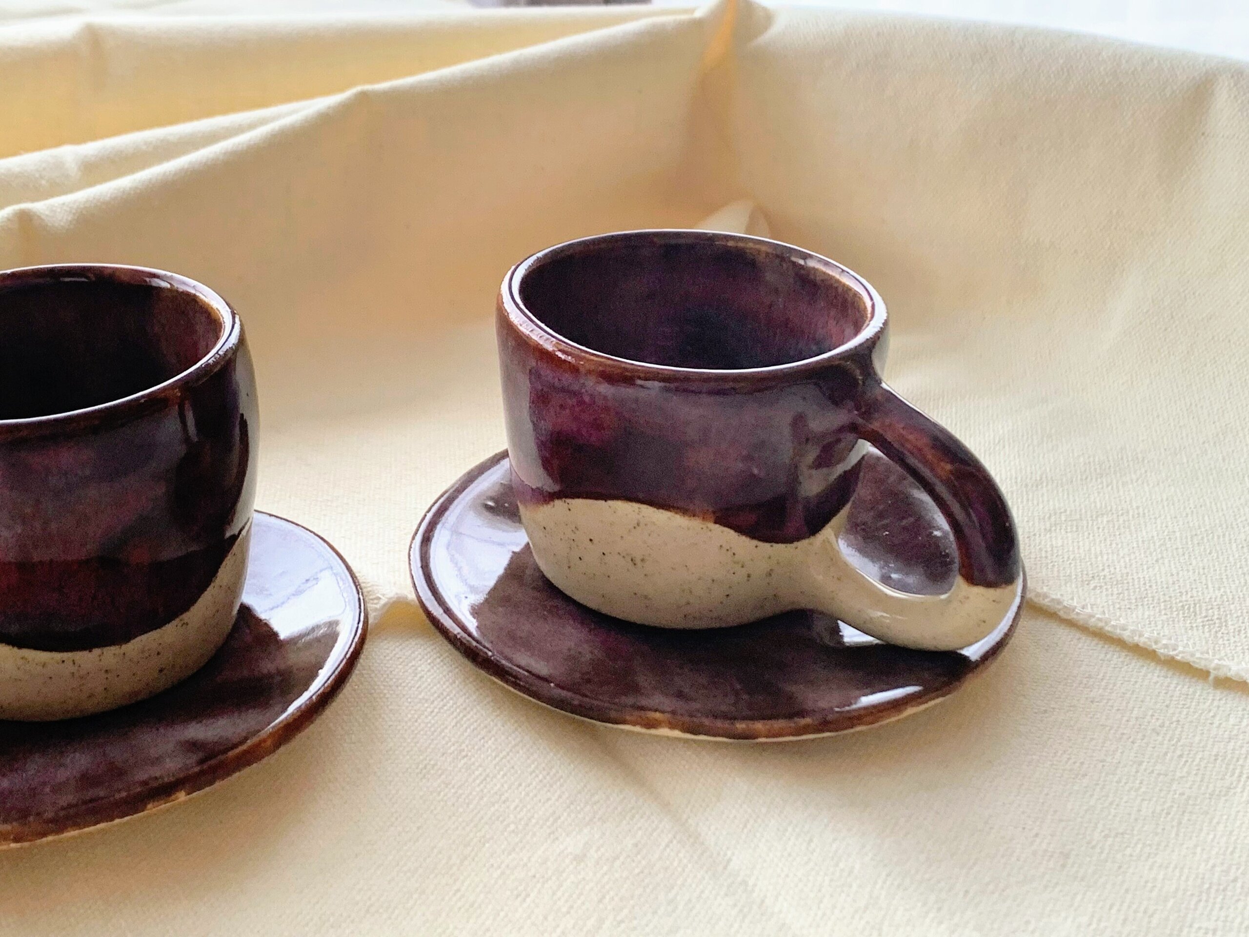 Juego 2 Tazas y platos de café EXPRESO - 3