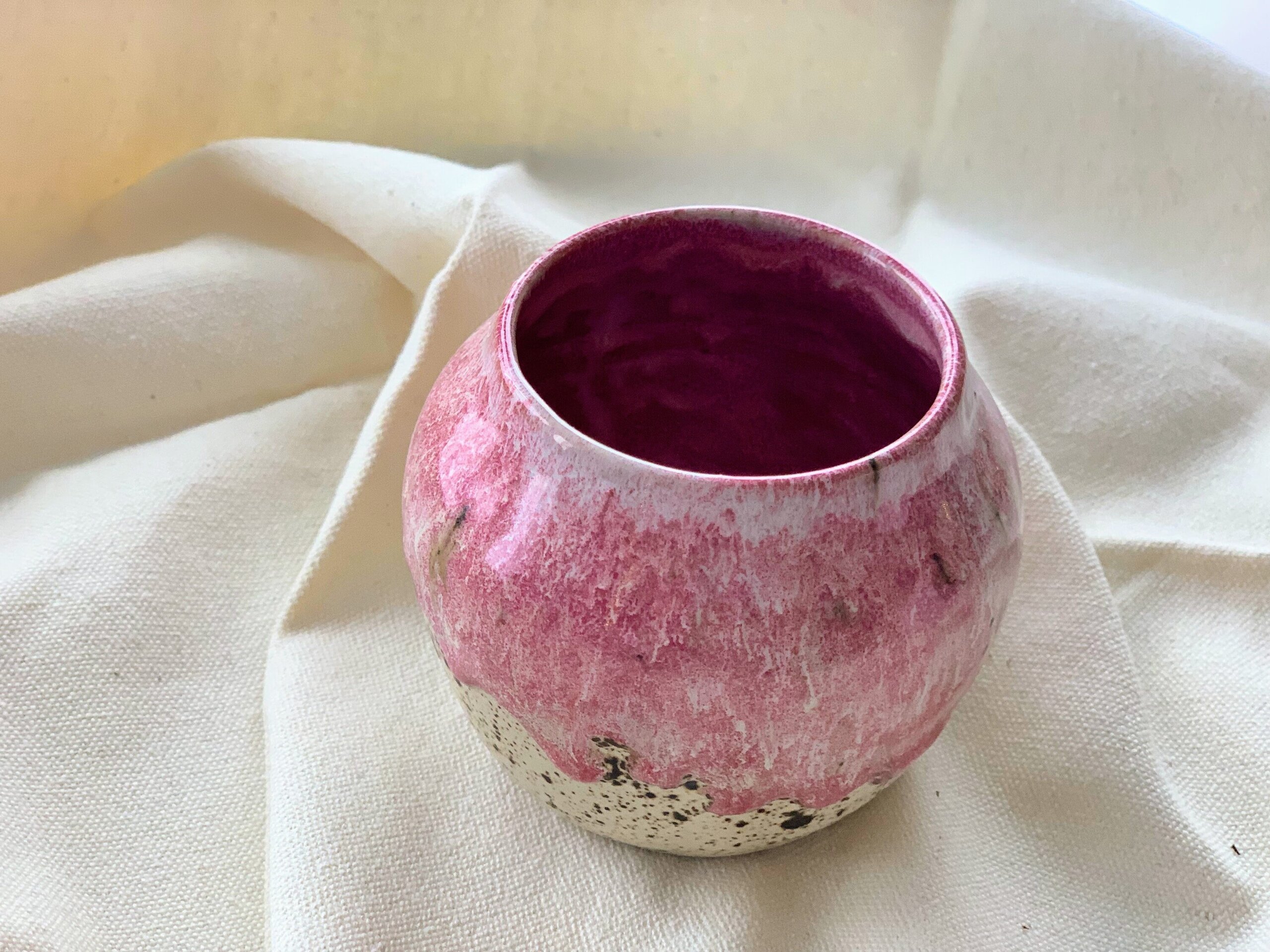 Mini jarrón rosa - 2