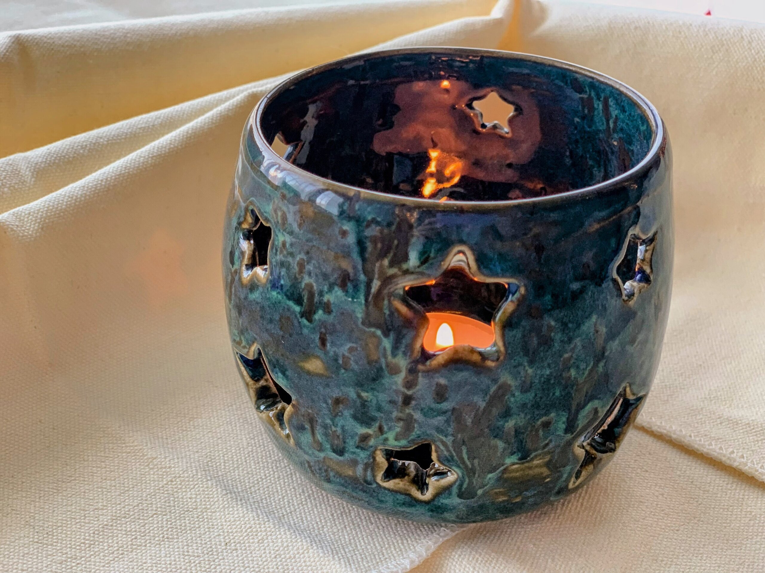 Porta velas estrellas blue - 3