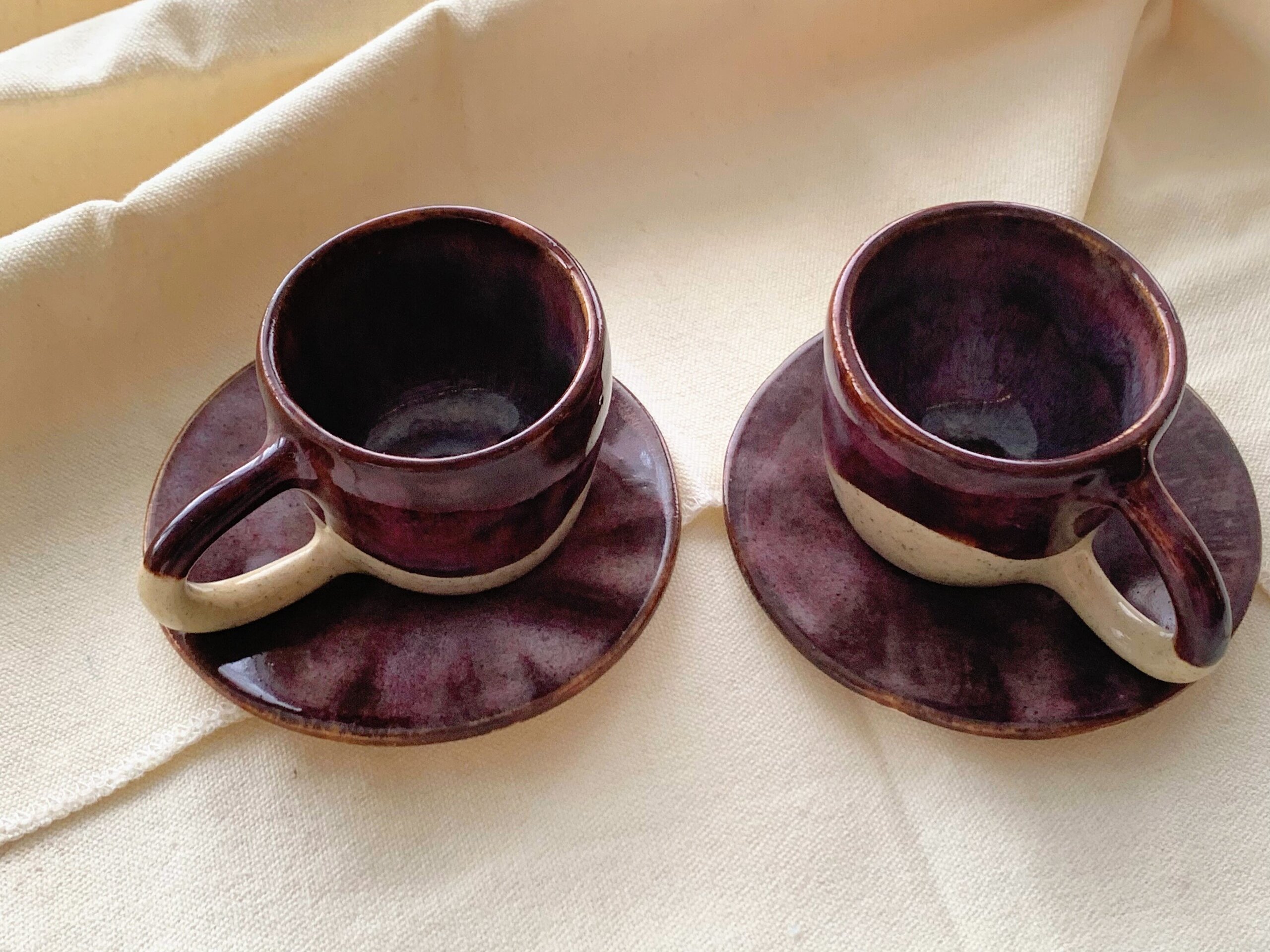 Juego 2 Tazas y platos de café EXPRESO - 12