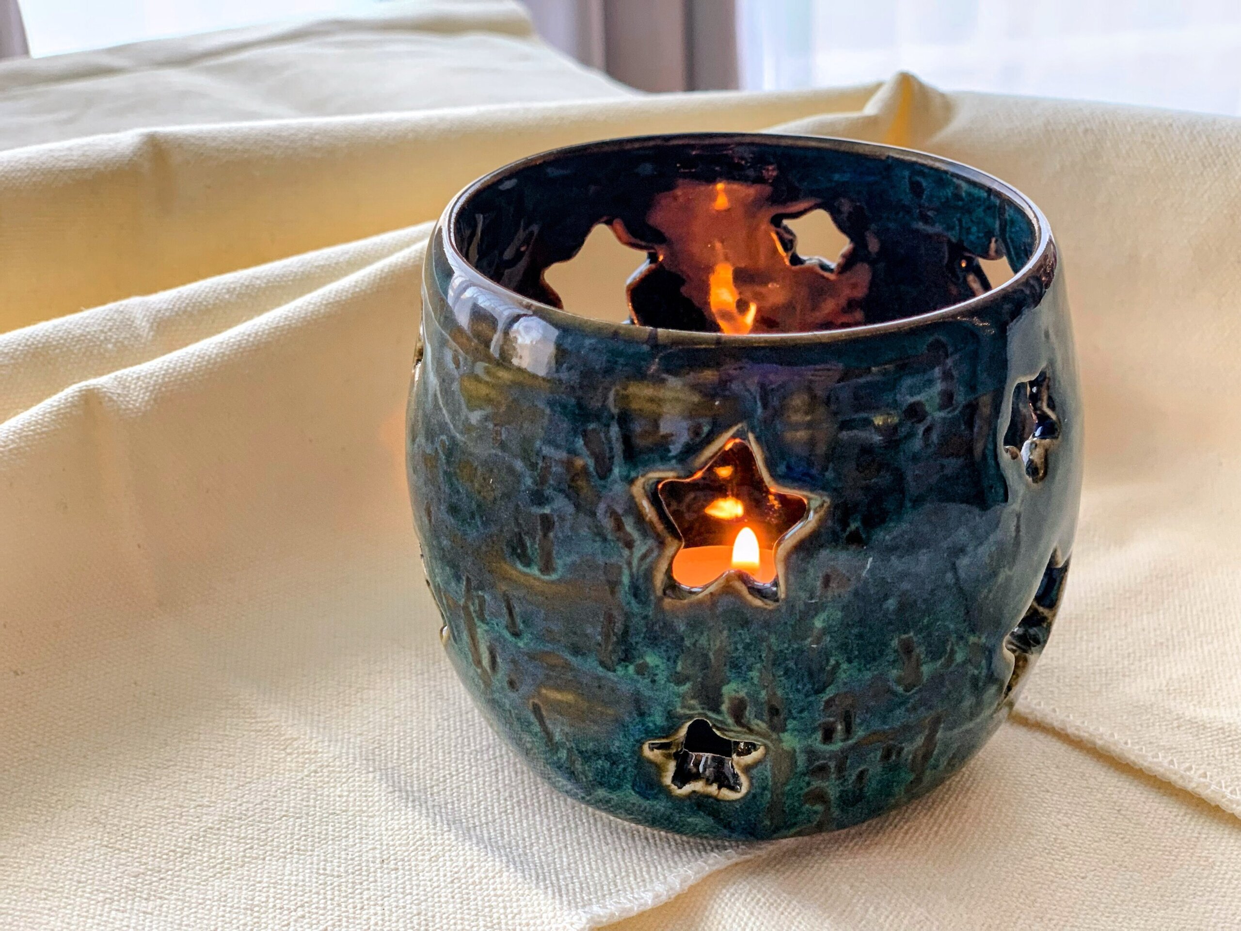 Porta velas estrellas blue - 7