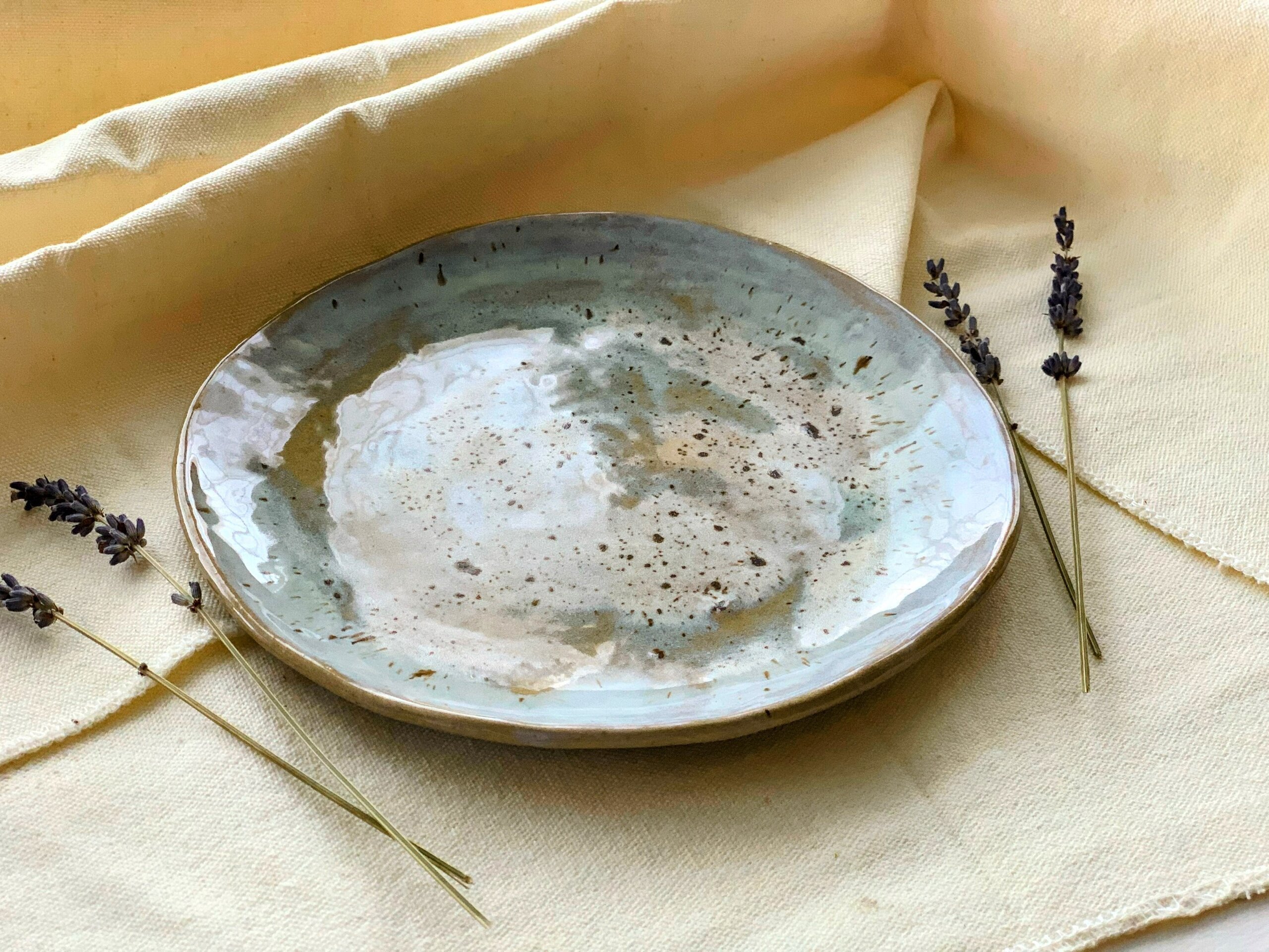 Juego de 3 platos de postre ICE BLUE - 23