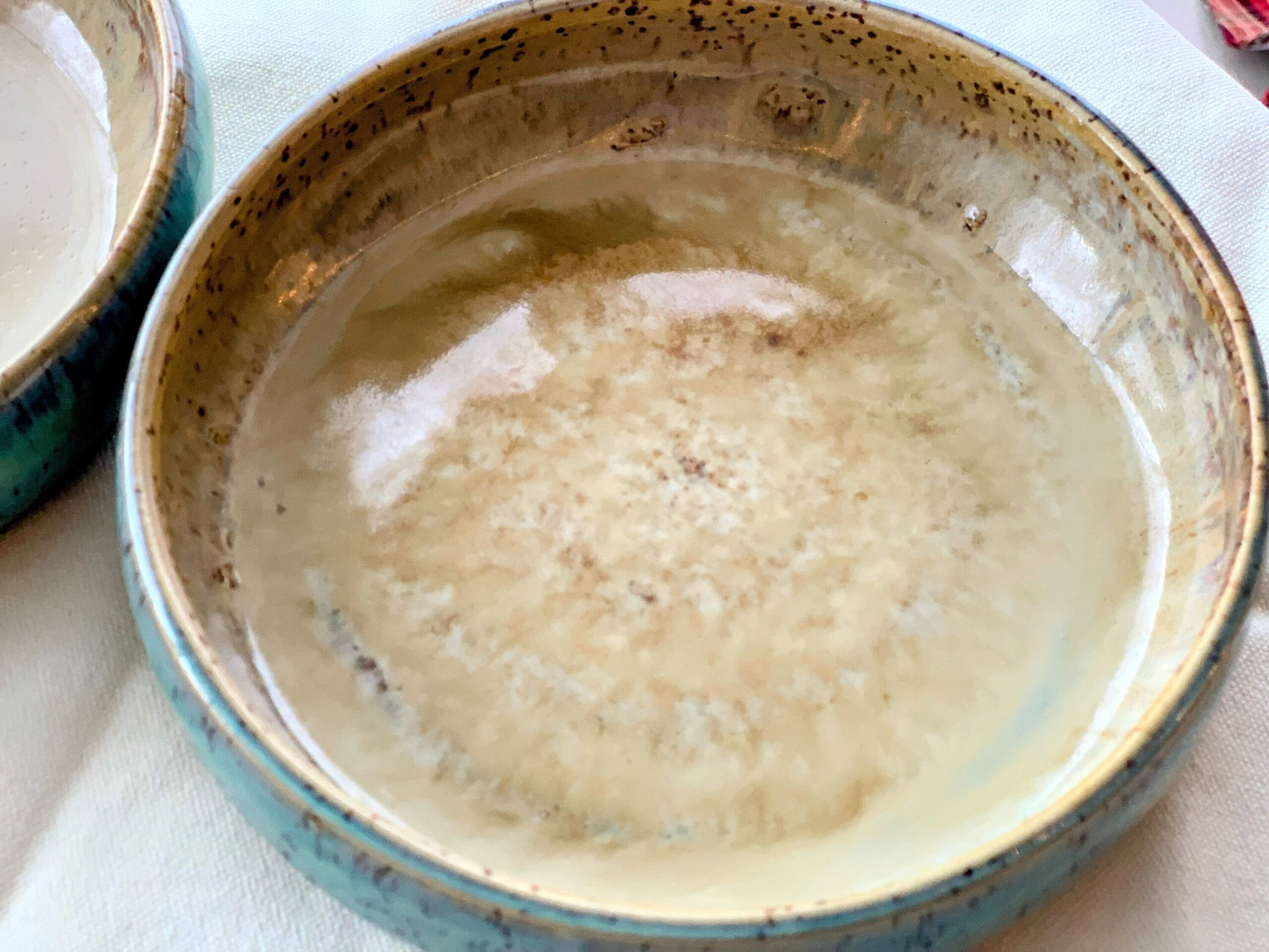 Plato verde/ crema - 4