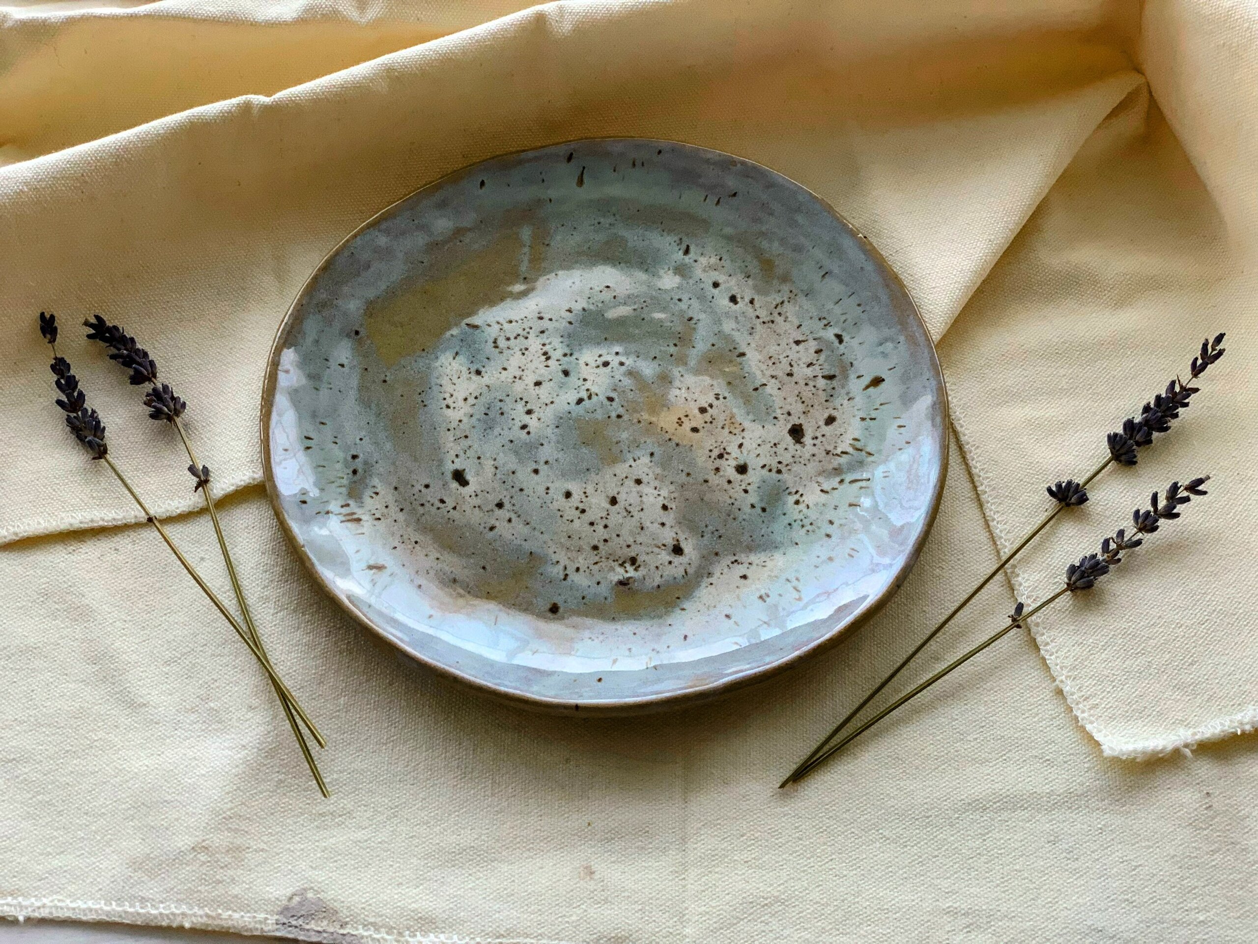 Juego de 3 platos de postre ICE BLUE - 8