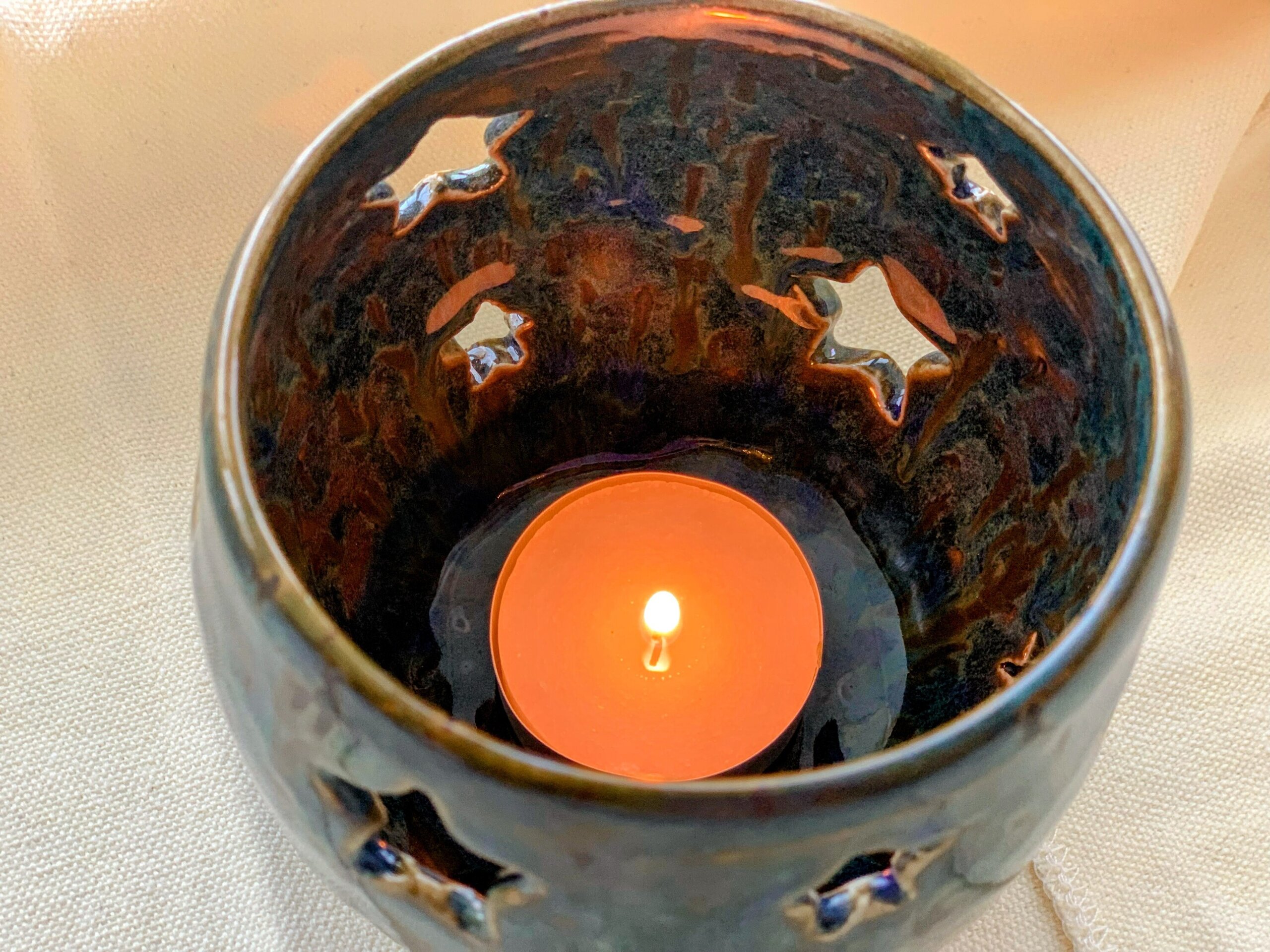 Porta velas estrellas blue - 6