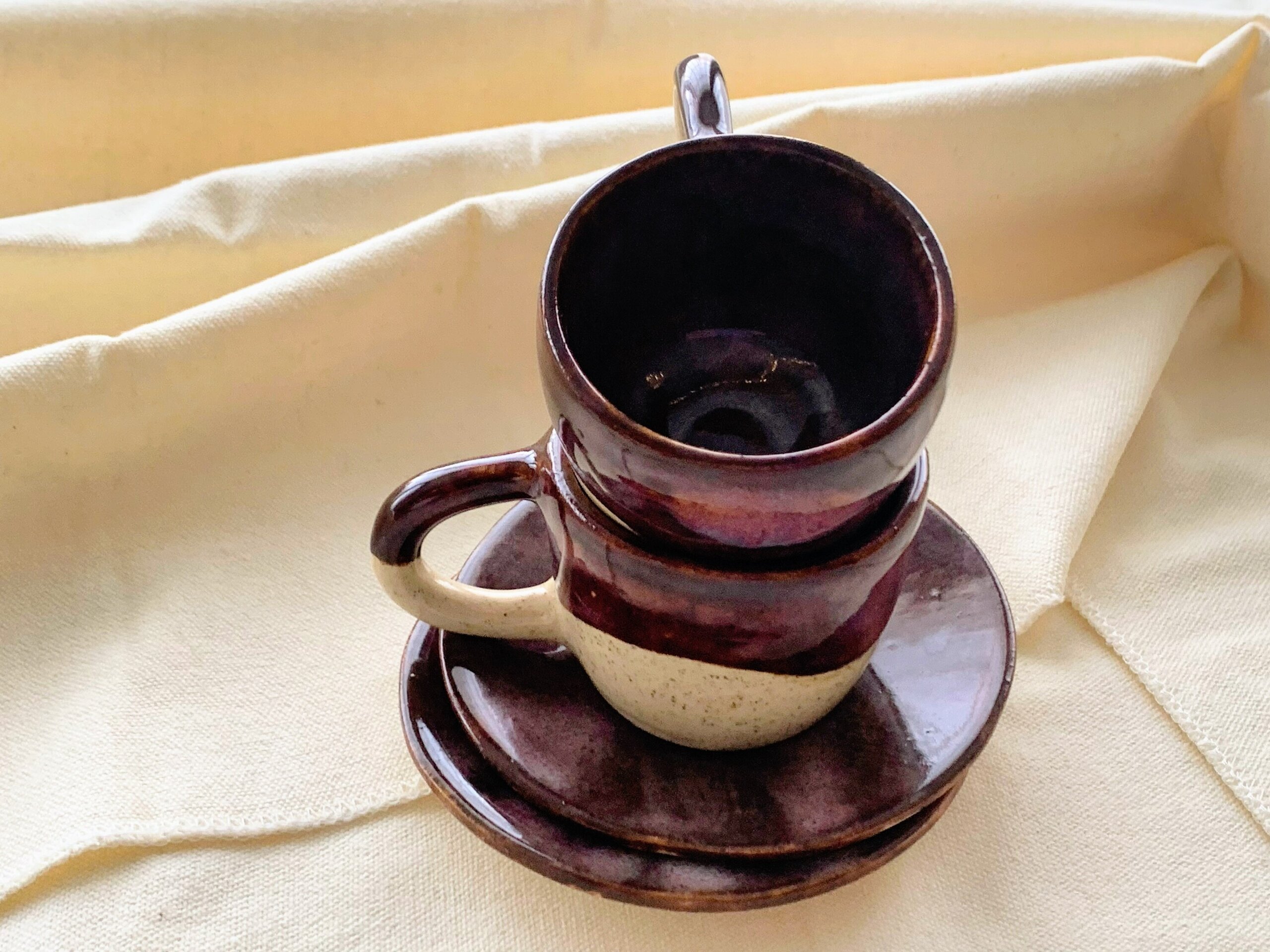 Juego 2 Tazas y platos de café EXPRESO - 8