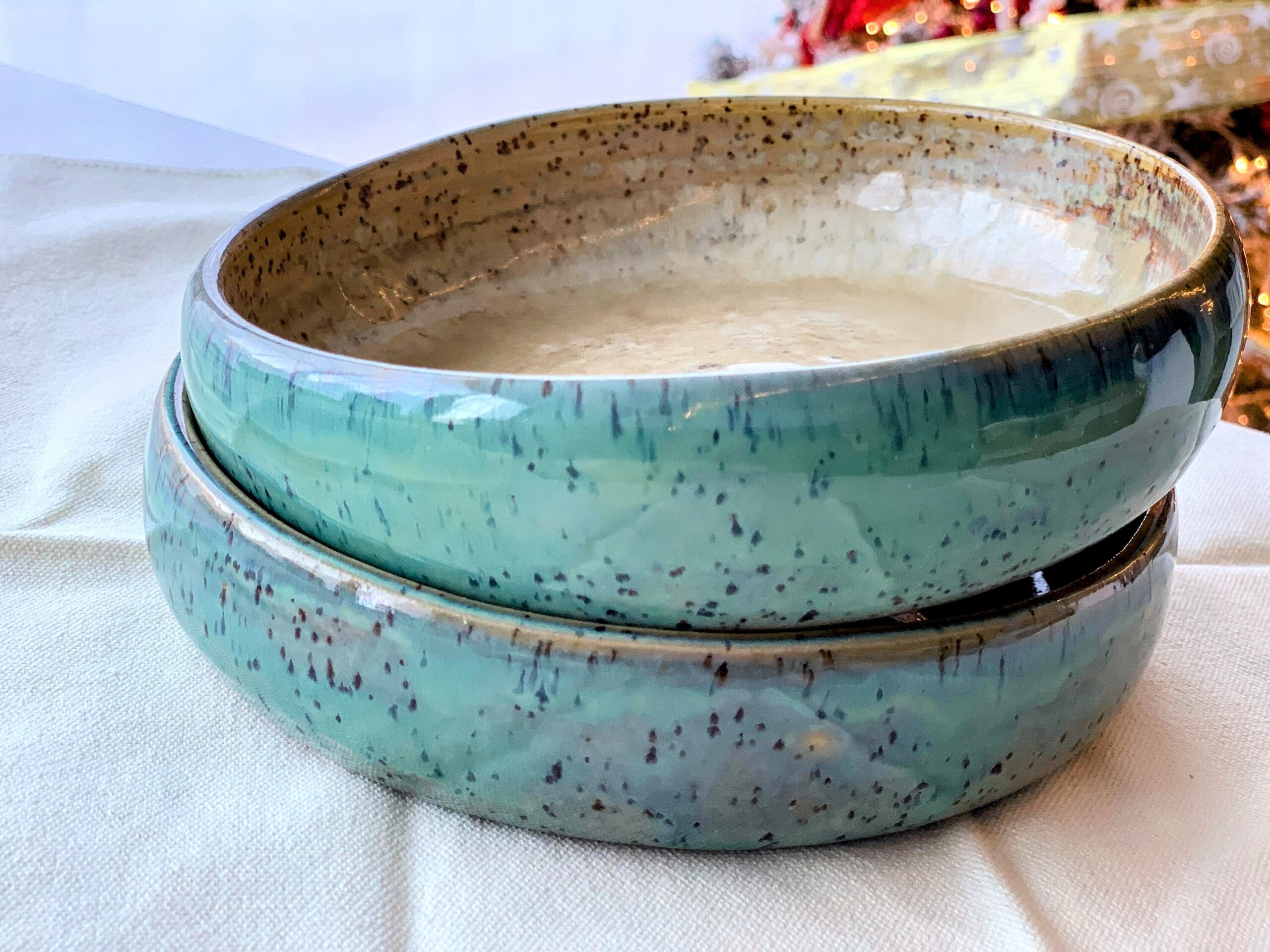 Plato verde/ crema - 3