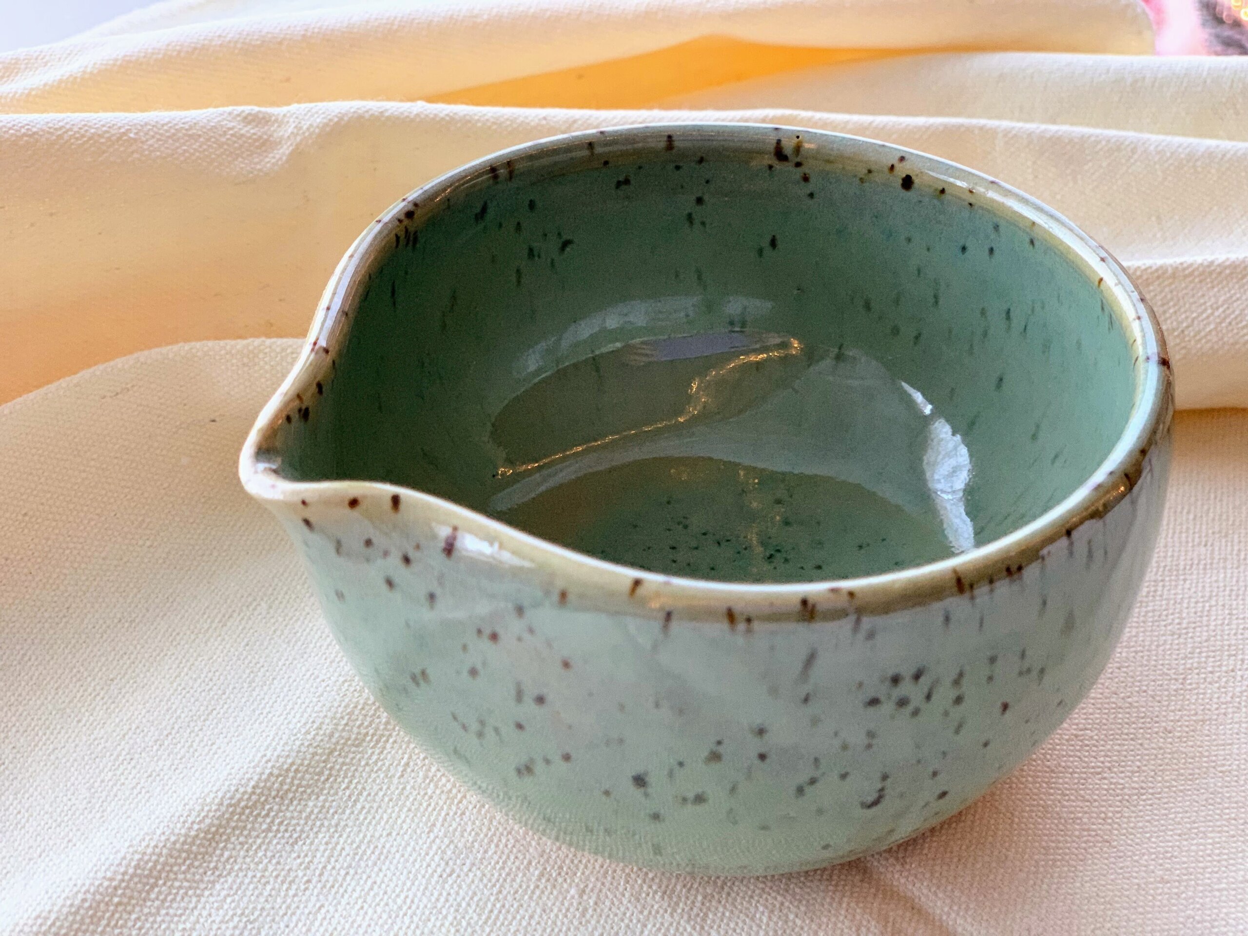 Jarrita para té matcha moteada - 5