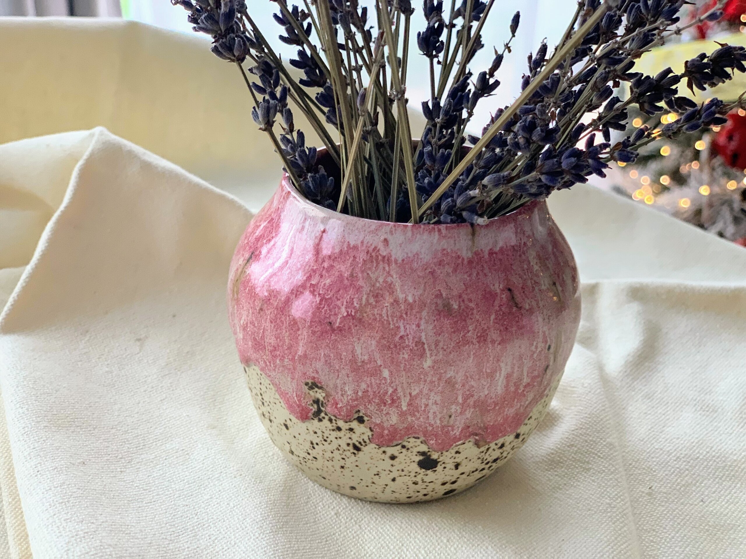 Mini jarrón rosa - 5