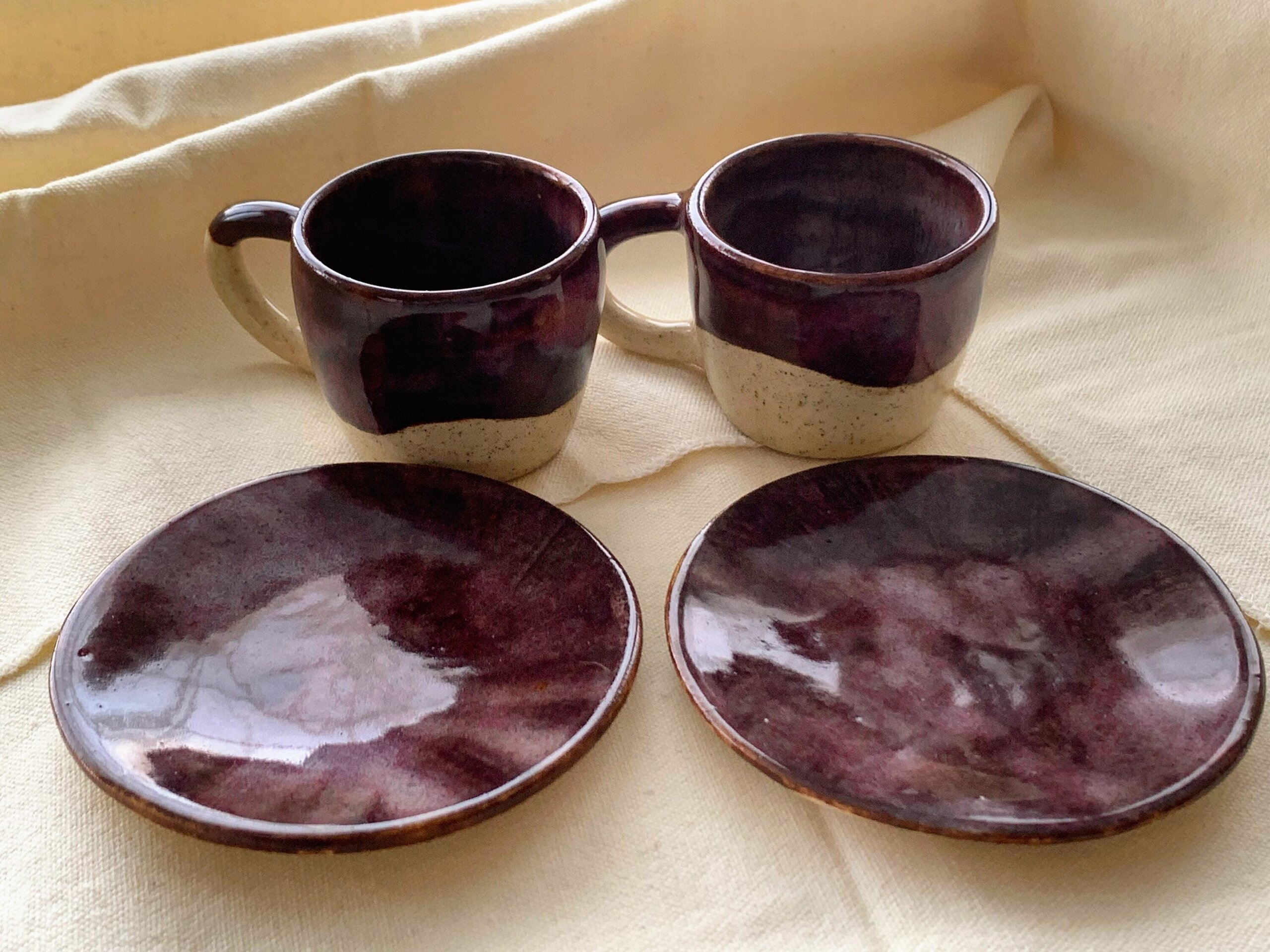 Juego 2 Tazas y platos de café EXPRESO - 6