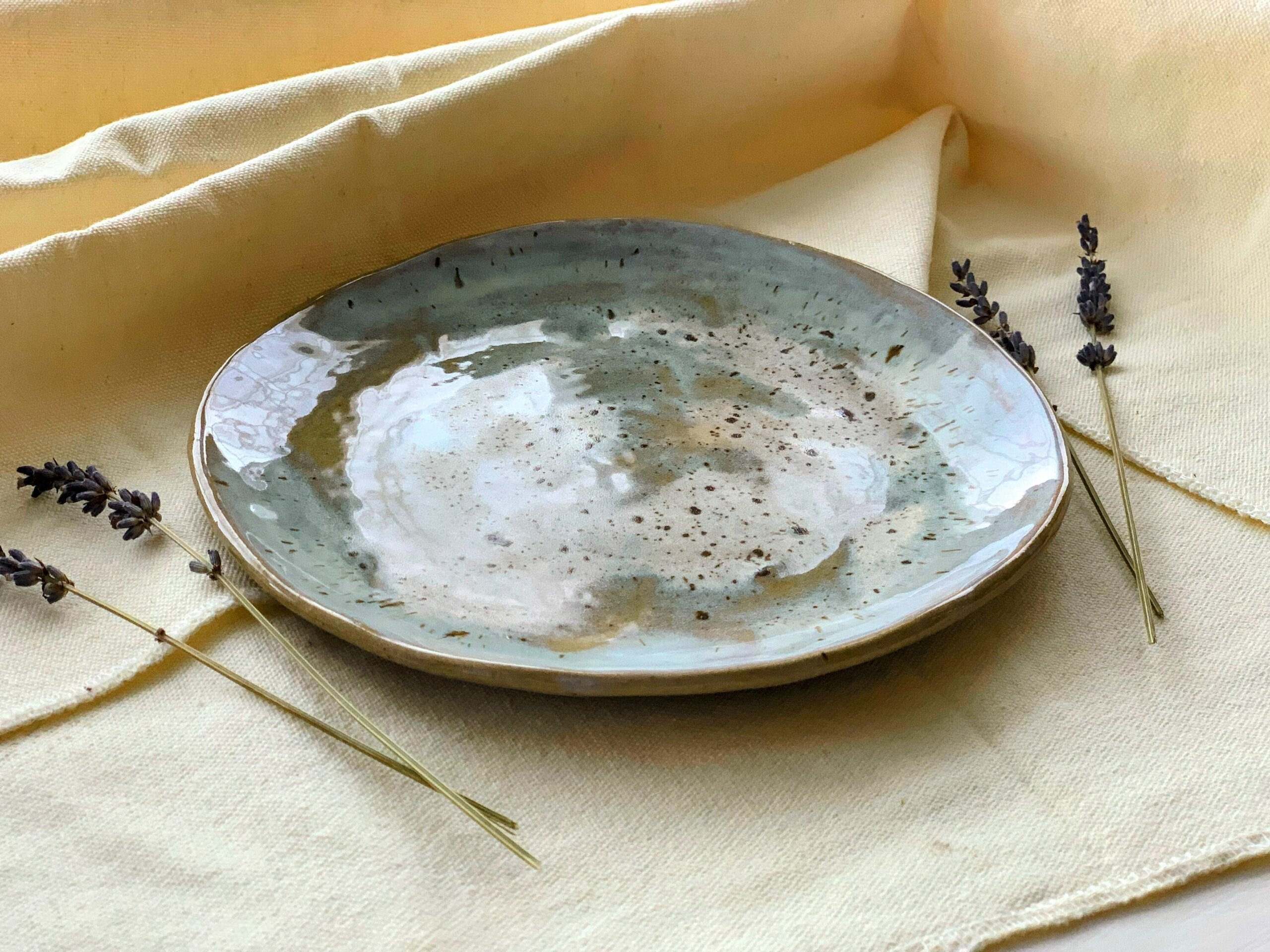 Juego de 3 platos de postre ICE BLUE - 24