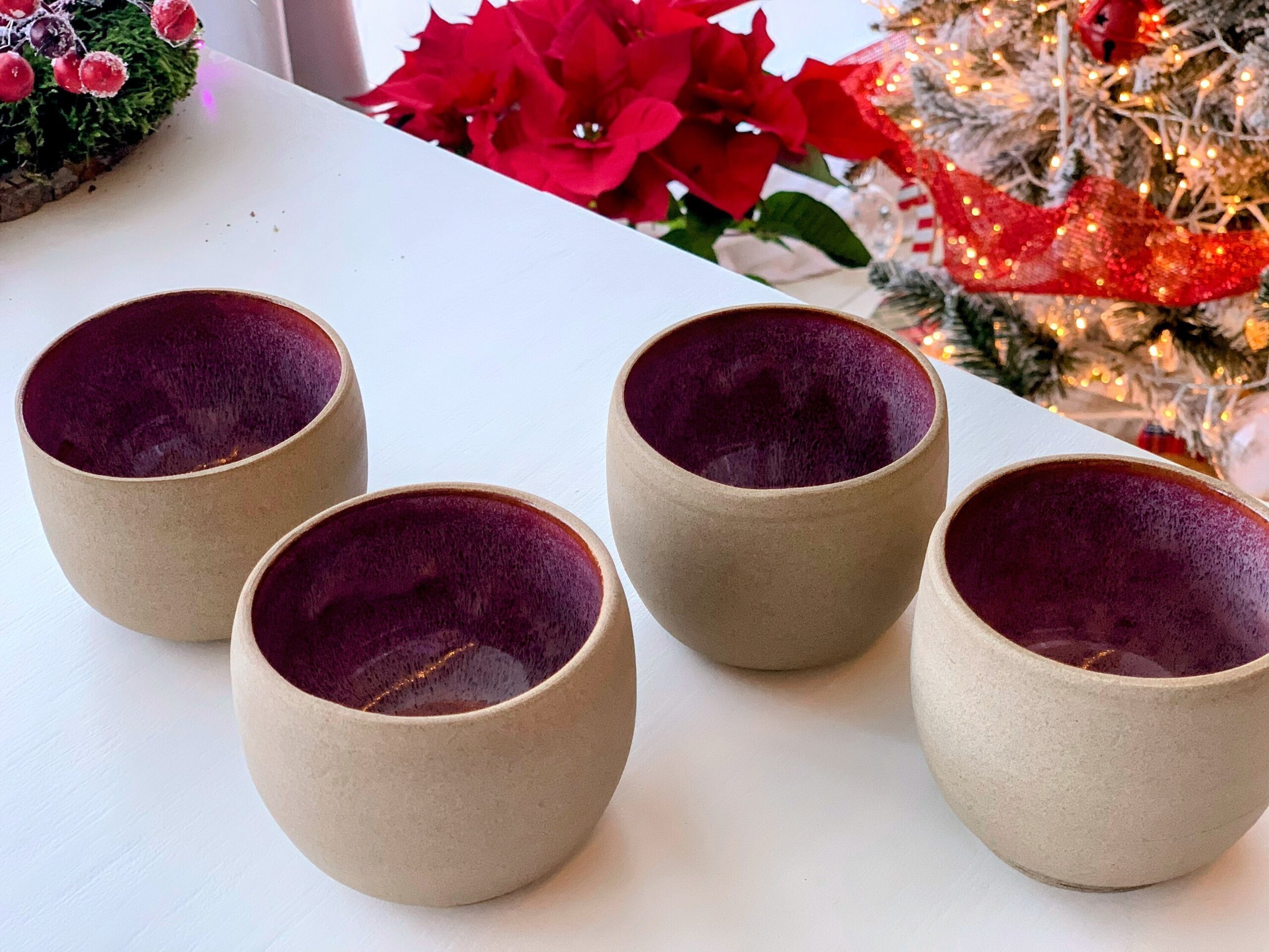 Cuenco gres color rosa - 5