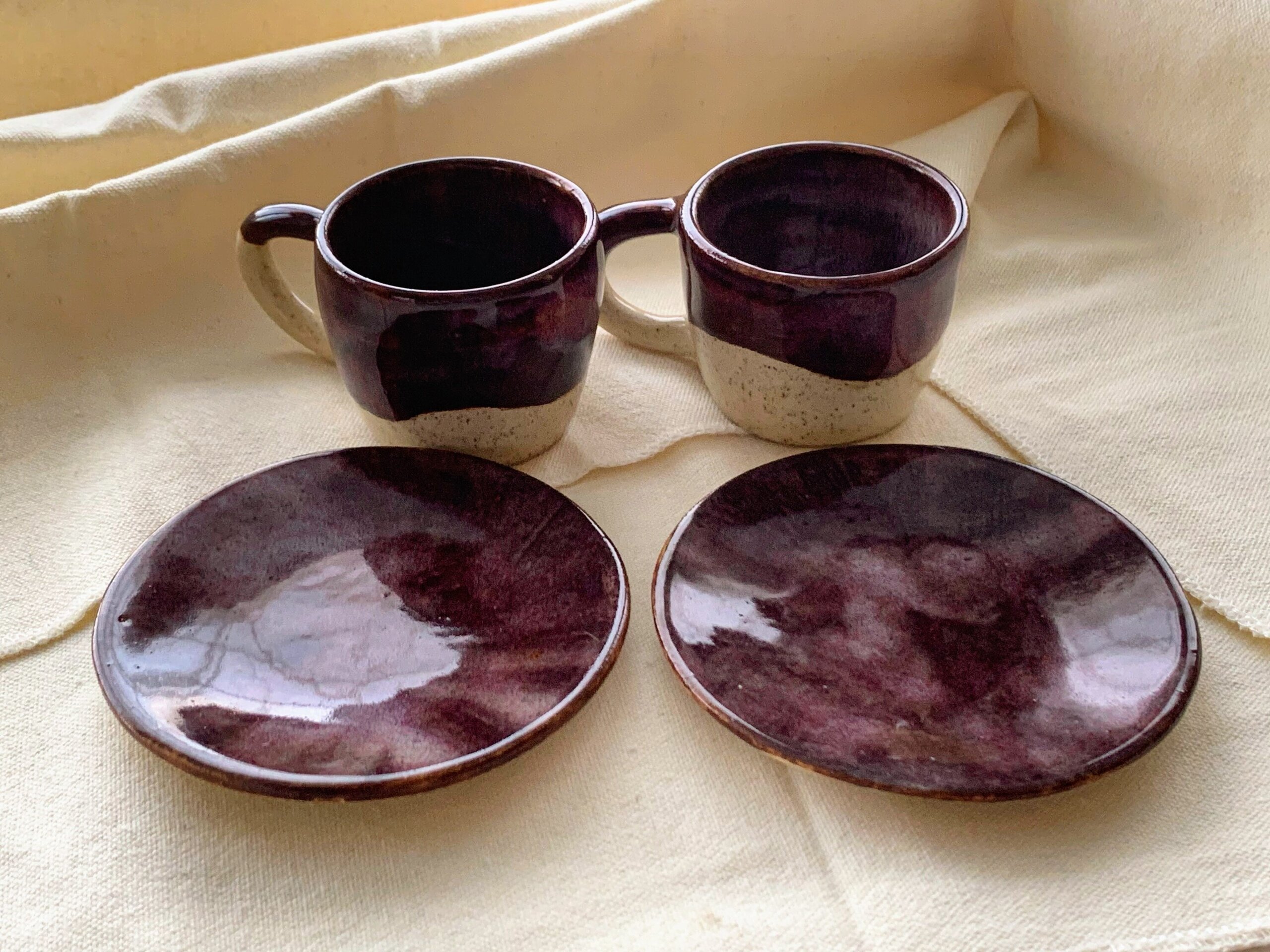 Juego 2 Tazas y platos de café EXPRESO - 7