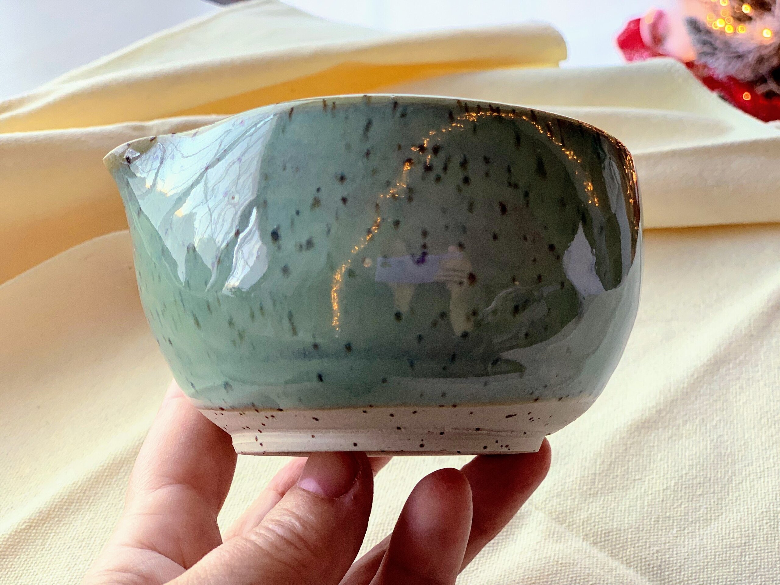 Jarrita para té matcha moteada - 2