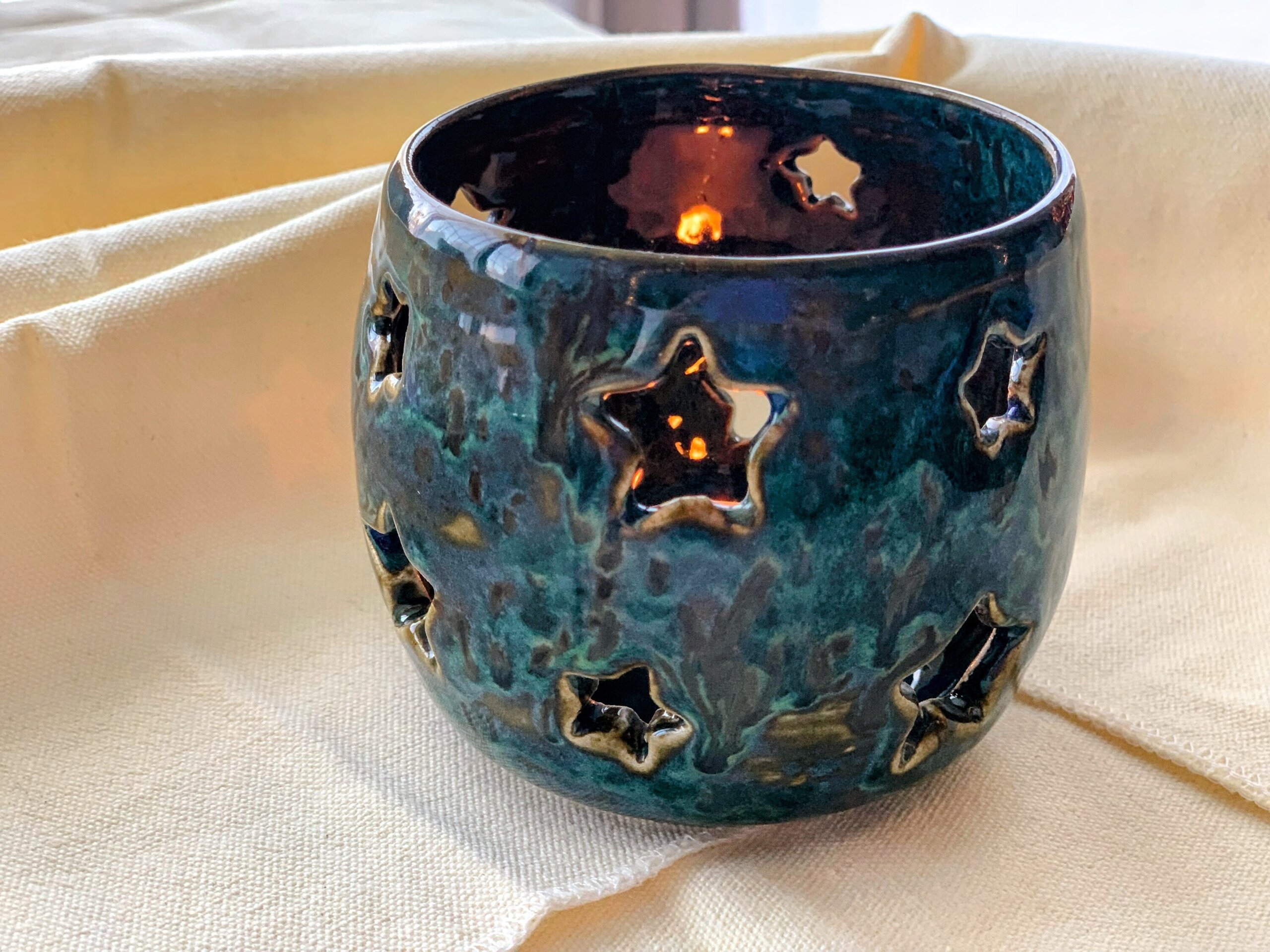 Porta velas estrellas blue - 4