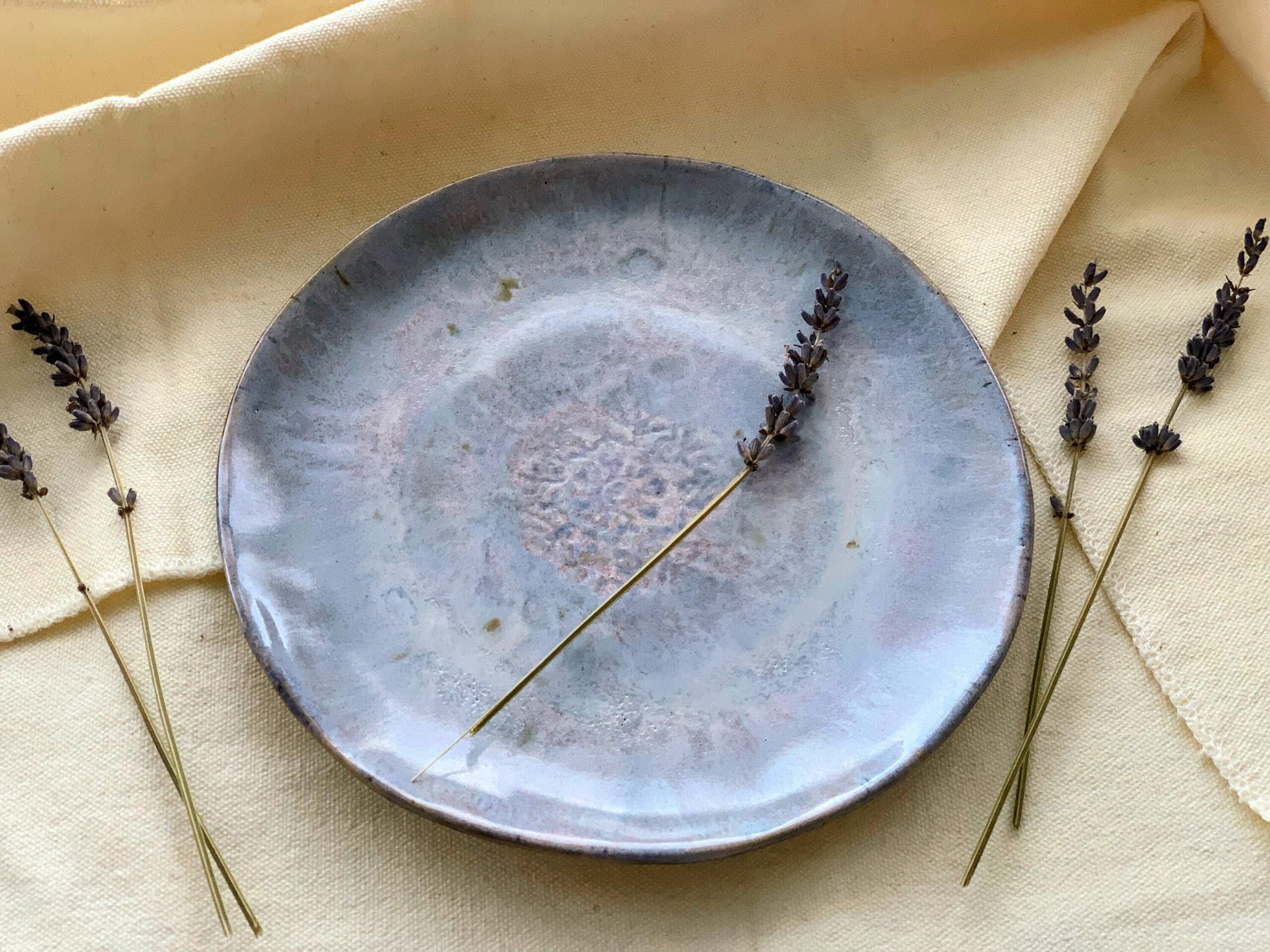 Juego de 3 platos de postre ICE BLUE - 11