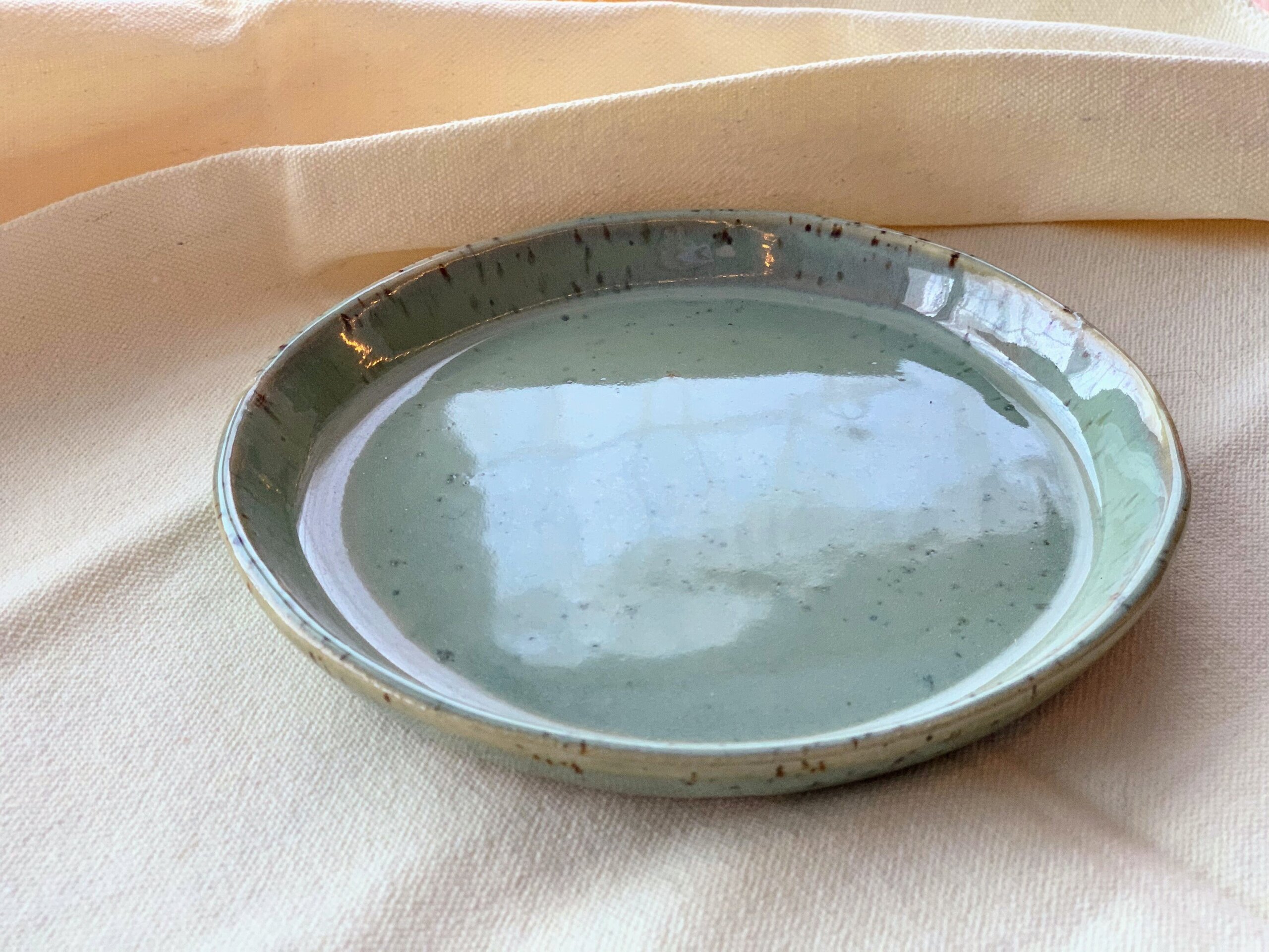 Plato de postre VERDE CLARO - 2