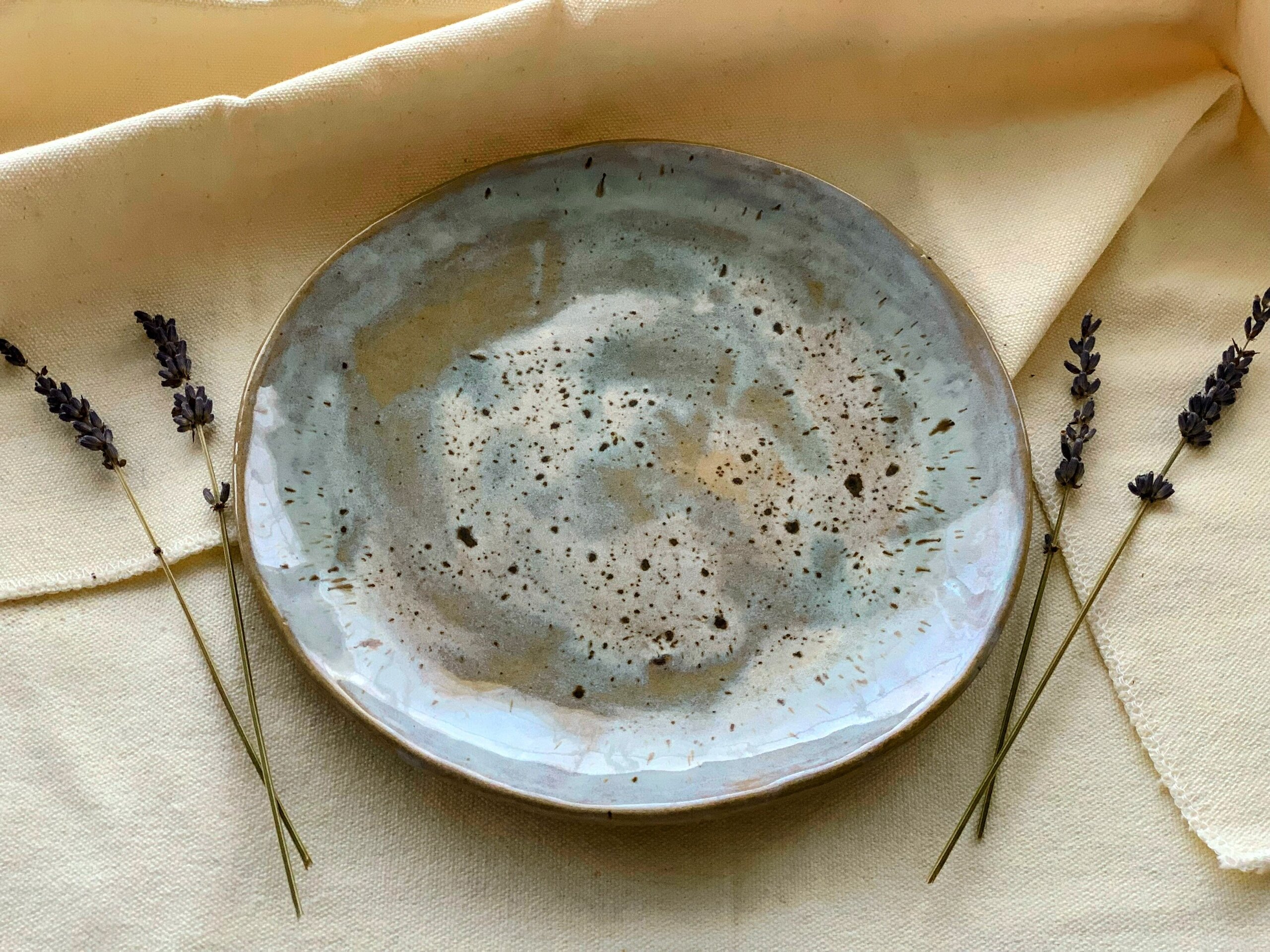 Juego de 3 platos de postre ICE BLUE - 6