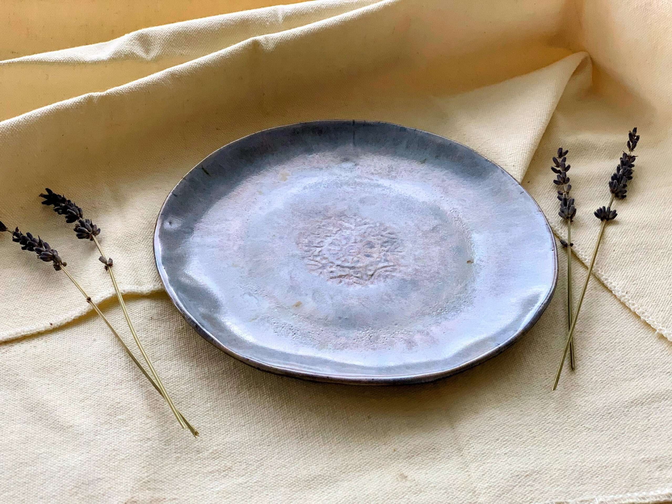 Juego de 3 platos de postre ICE BLUE - 13