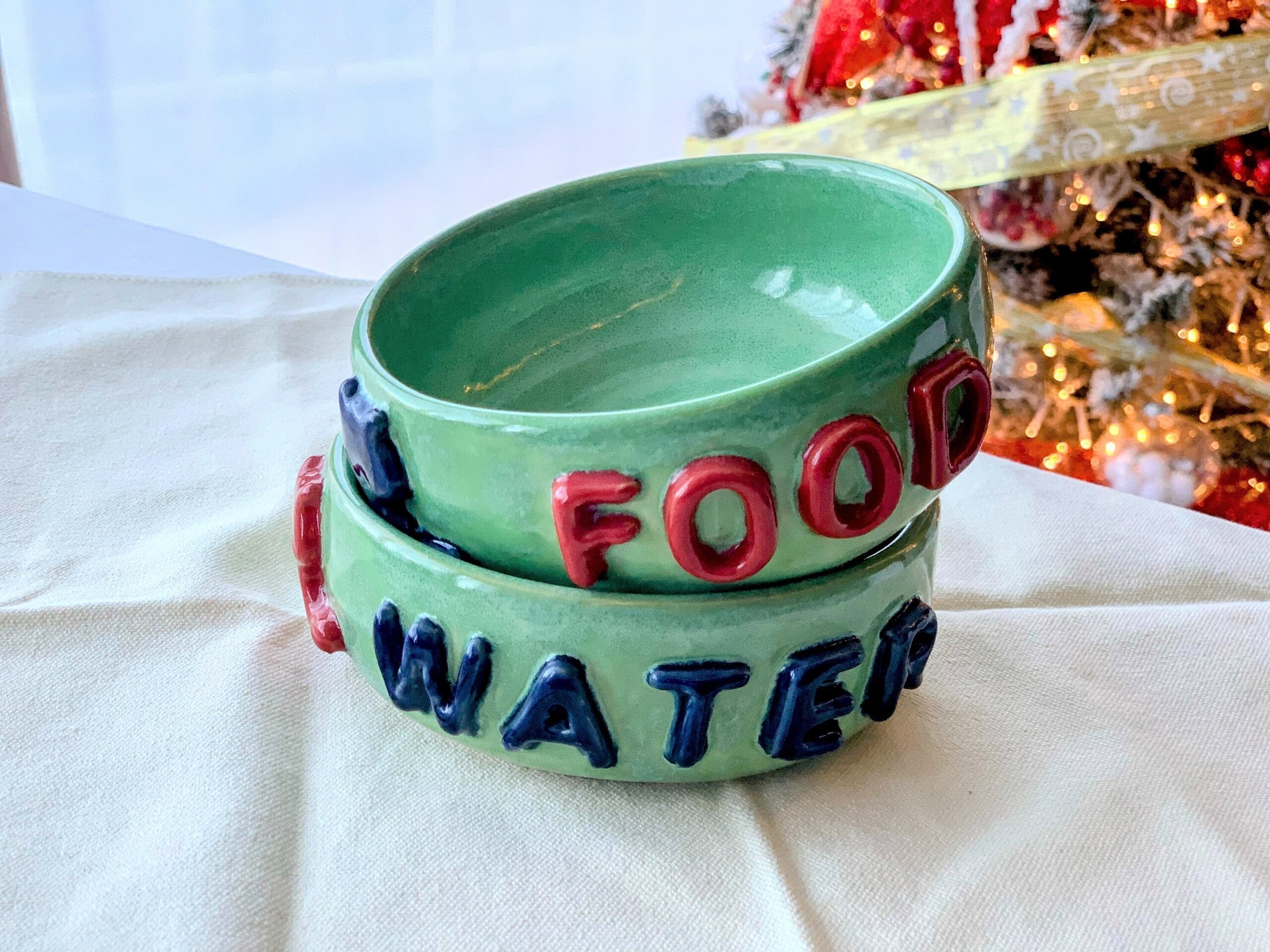 Juego de dos platos Miau Miau - 1