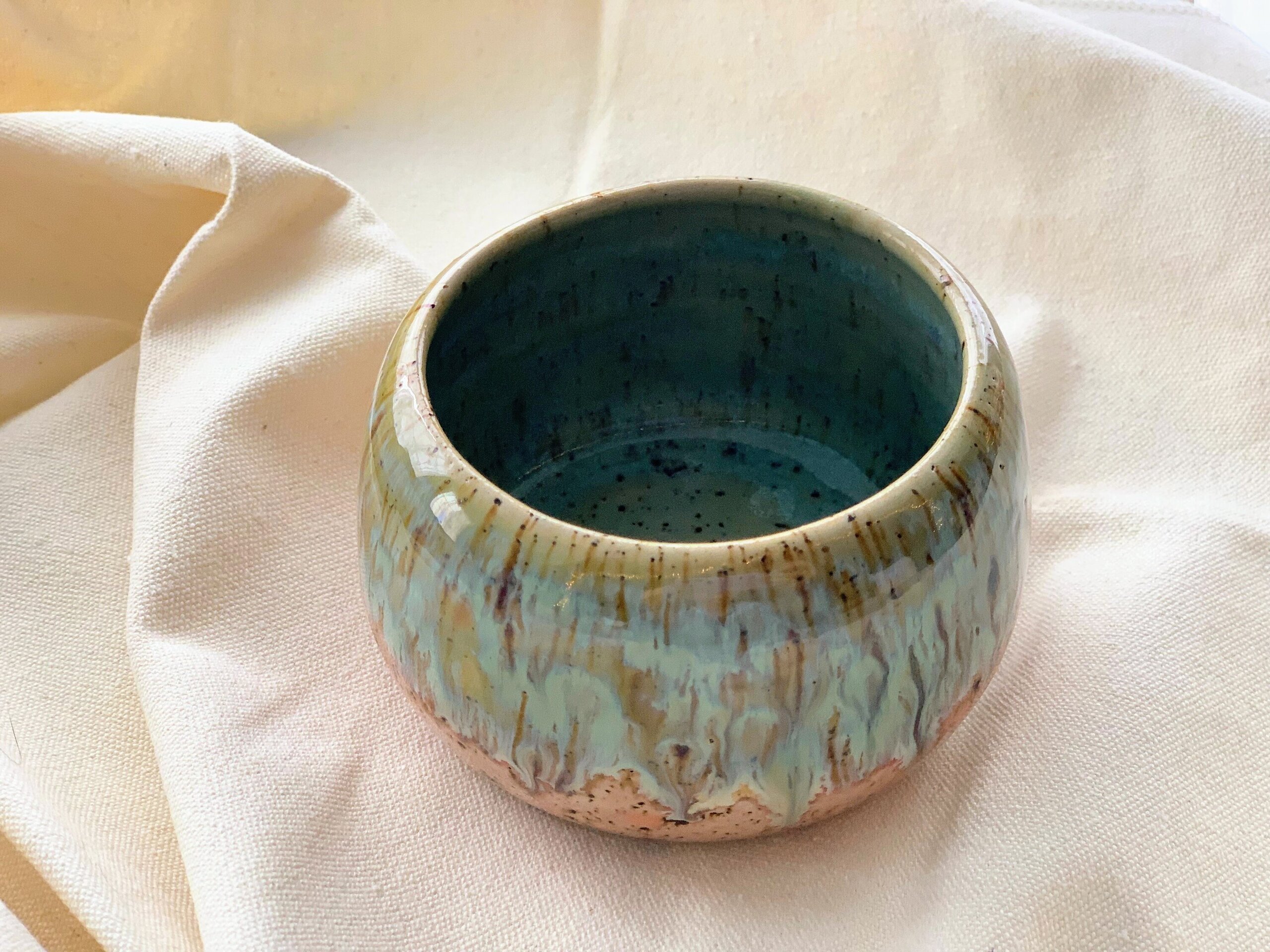 Cuenco mediano VERDE/ROSA - 4