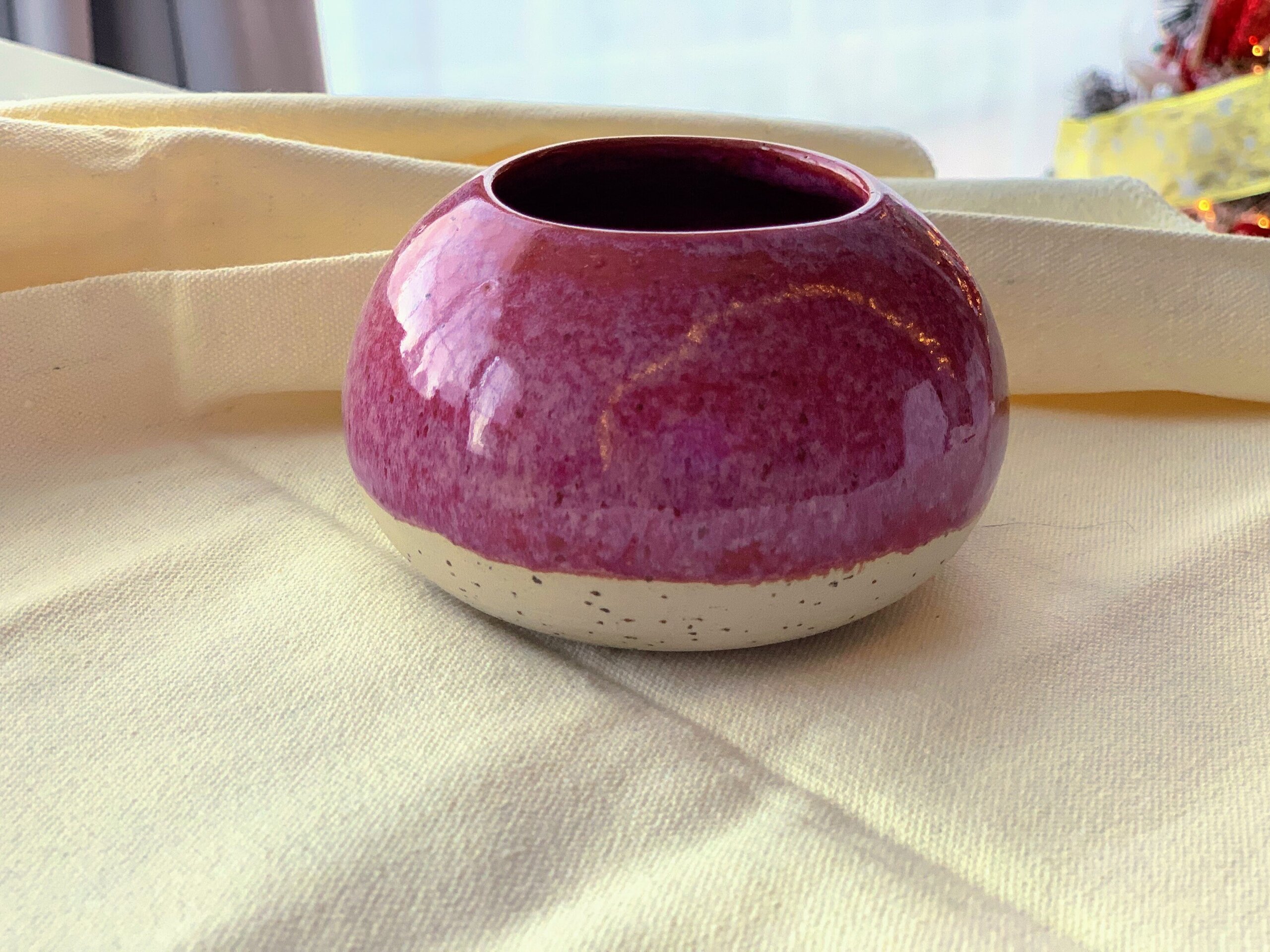 Mini jarrón para pequeñas flores secas ROSA - 5