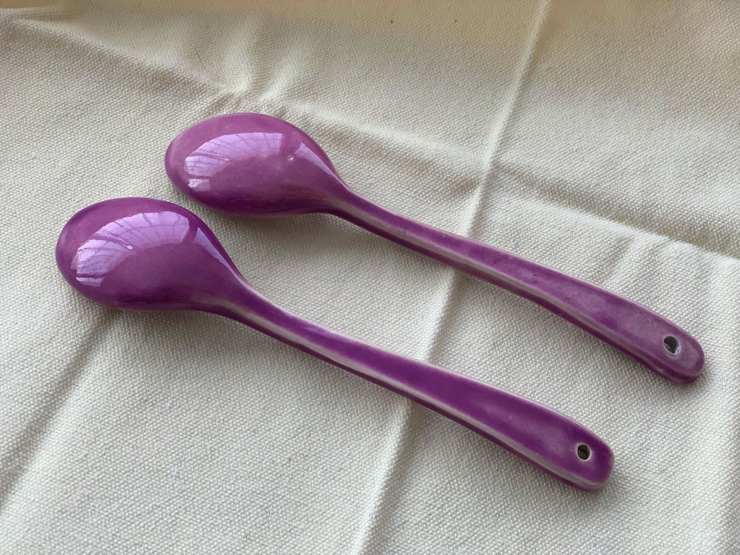 Cucharillas de postre Rapsberry ( juego de 2 cucharillas) - 4