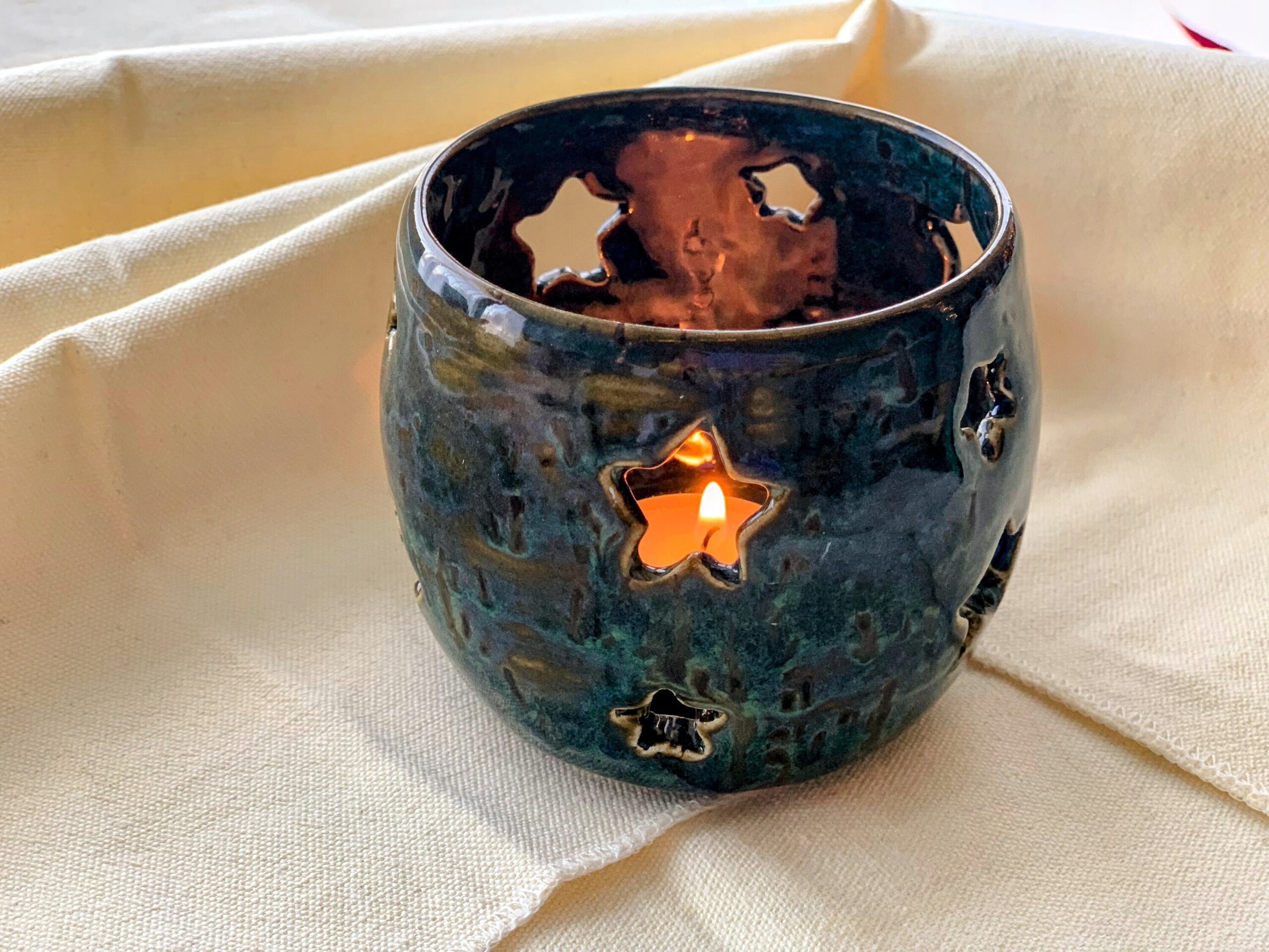 Porta velas estrellas blue - 9