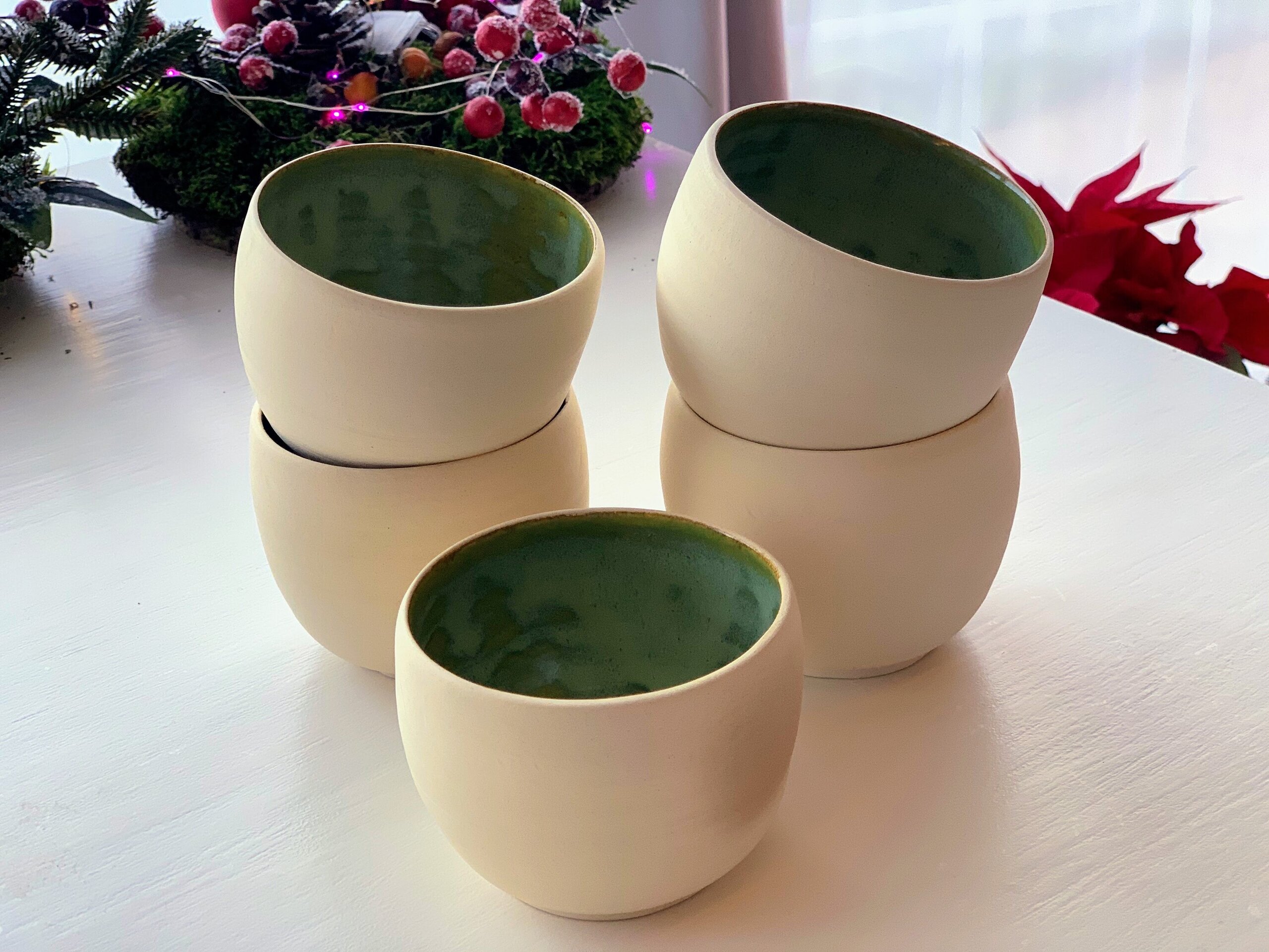 Cuenco de gres crema Cactus - 6