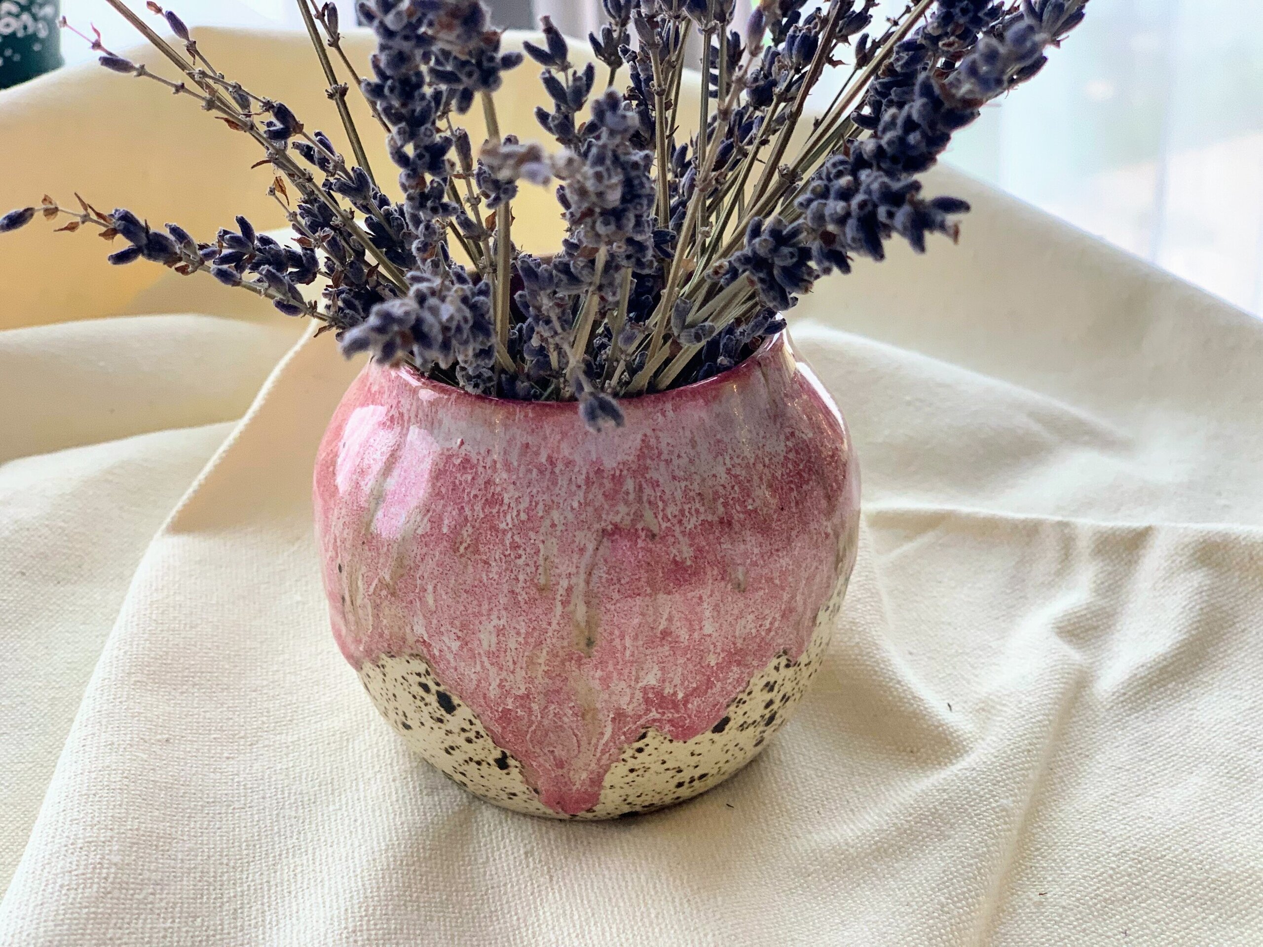 Mini jarrón rosa - 8