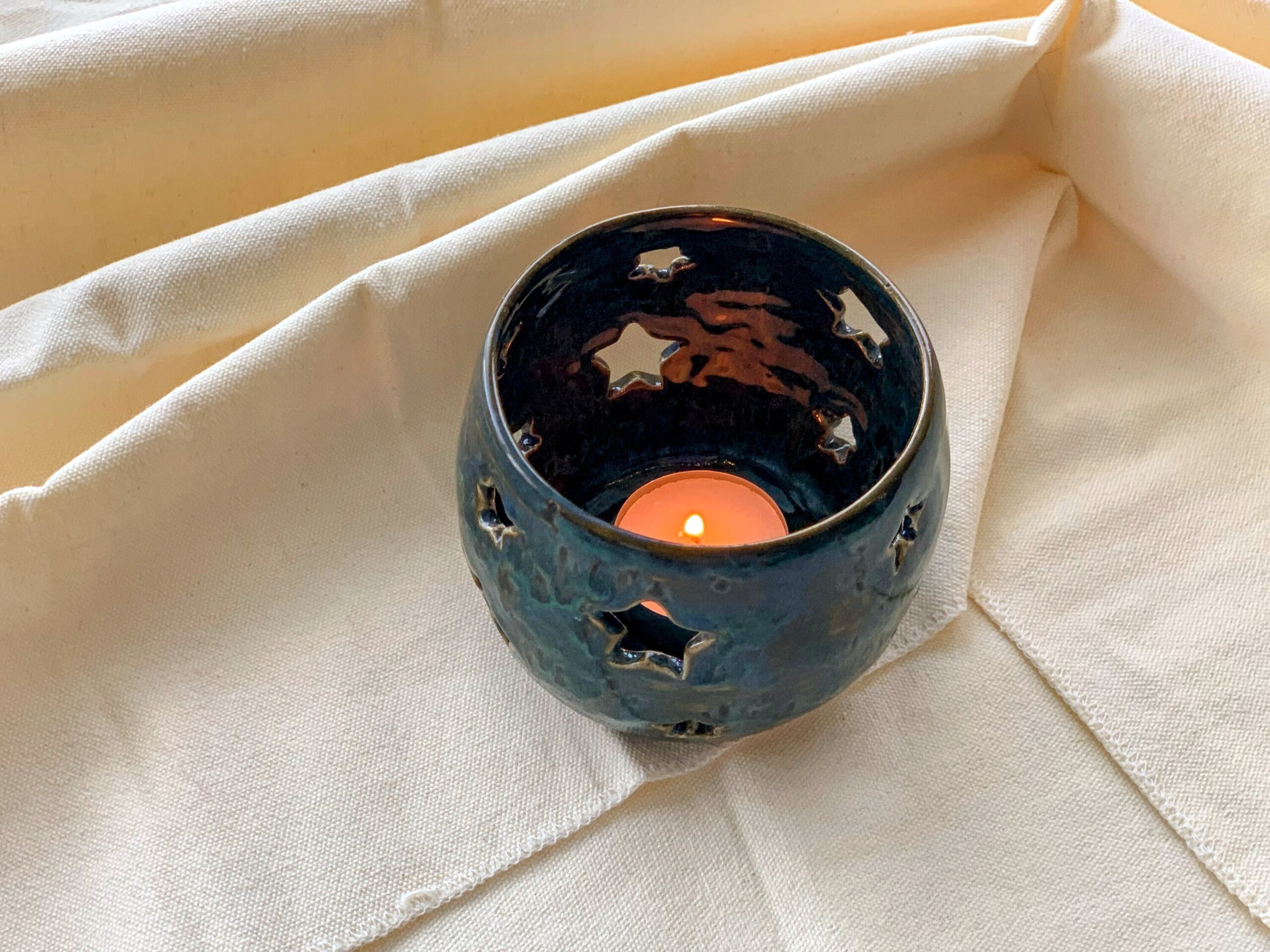 Porta velas estrellas blue - 5